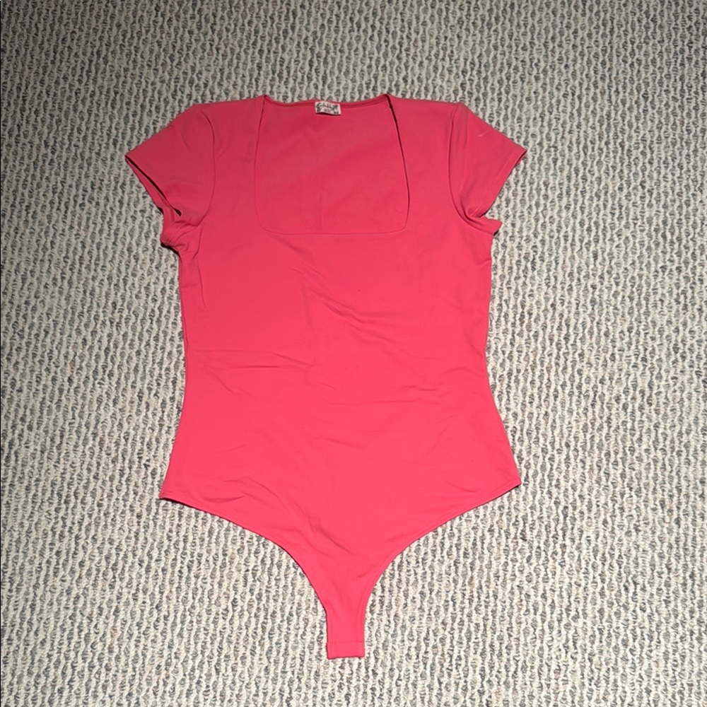 Pink Free People Bodysuit